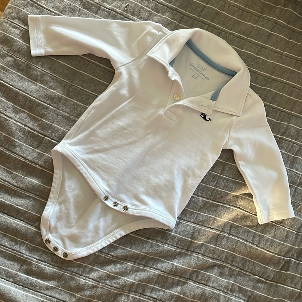 Long sleeve vineyard vines 3-6 months polo